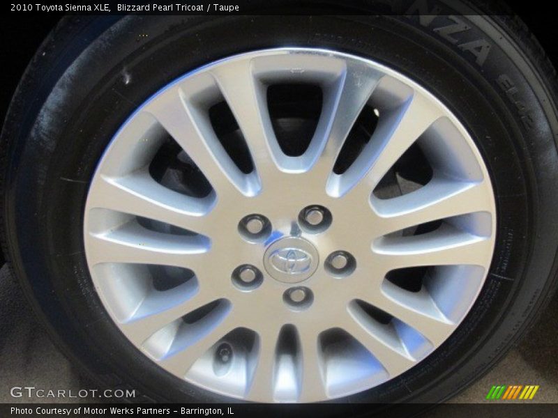 Blizzard Pearl Tricoat / Taupe 2010 Toyota Sienna XLE