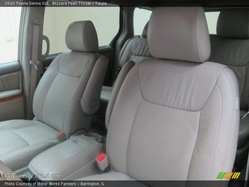 Blizzard Pearl Tricoat / Taupe 2010 Toyota Sienna XLE