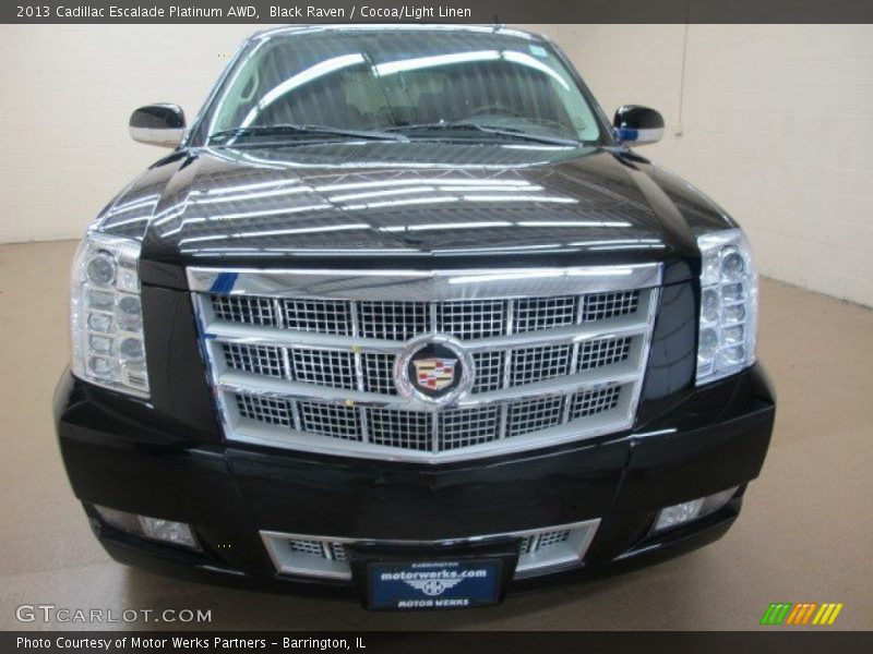 Black Raven / Cocoa/Light Linen 2013 Cadillac Escalade Platinum AWD