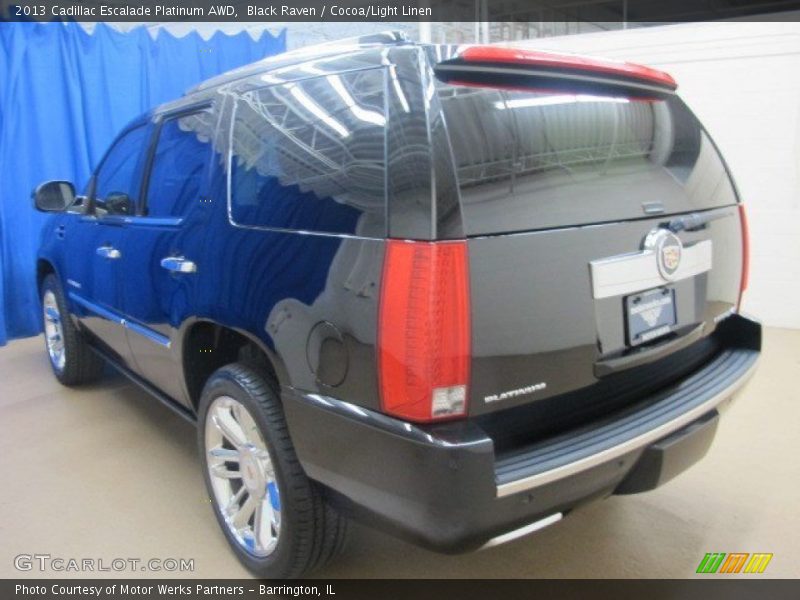 Black Raven / Cocoa/Light Linen 2013 Cadillac Escalade Platinum AWD