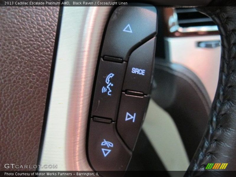 Black Raven / Cocoa/Light Linen 2013 Cadillac Escalade Platinum AWD