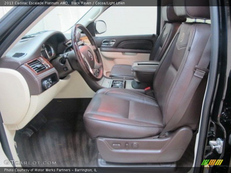 Black Raven / Cocoa/Light Linen 2013 Cadillac Escalade Platinum AWD