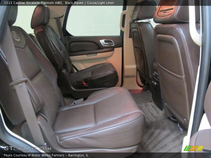 Black Raven / Cocoa/Light Linen 2013 Cadillac Escalade Platinum AWD