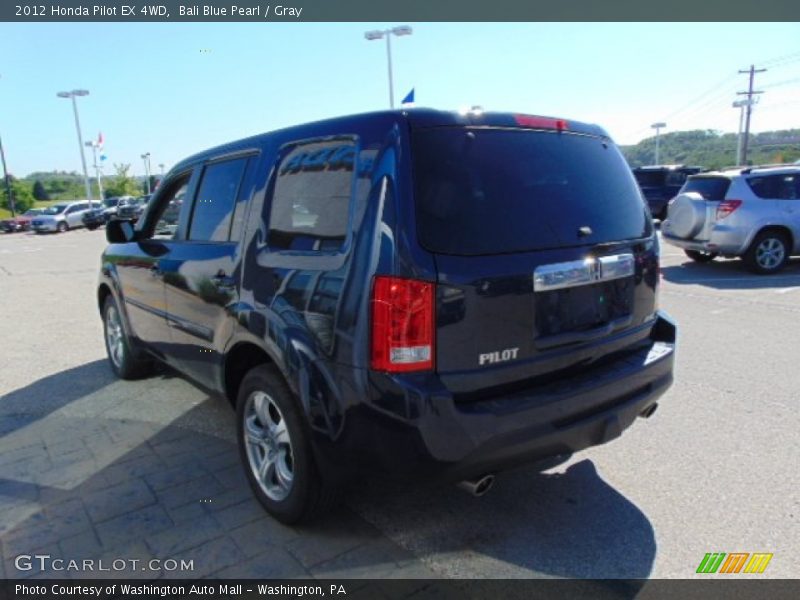 Bali Blue Pearl / Gray 2012 Honda Pilot EX 4WD