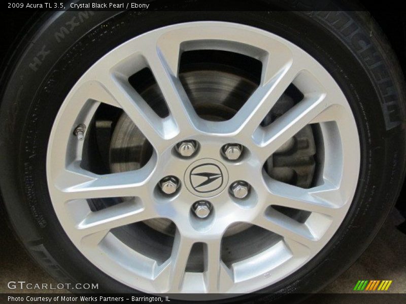 Crystal Black Pearl / Ebony 2009 Acura TL 3.5
