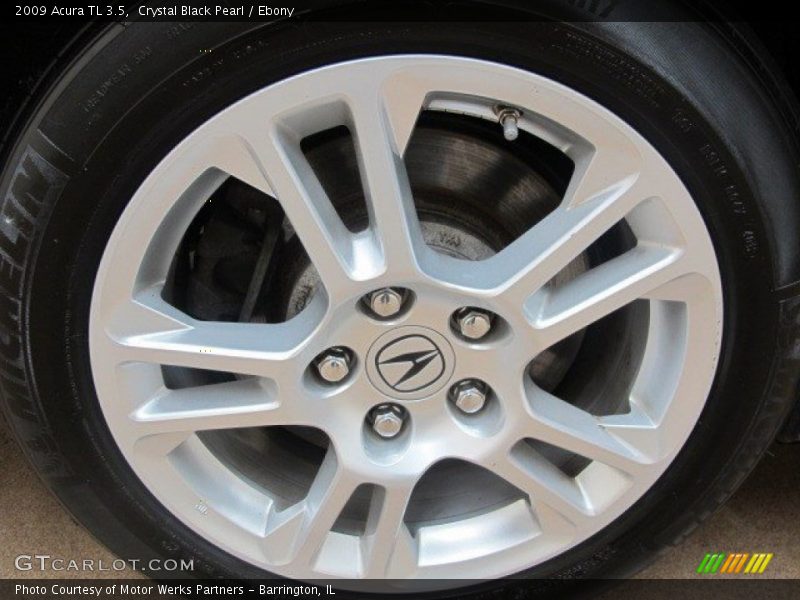 Crystal Black Pearl / Ebony 2009 Acura TL 3.5