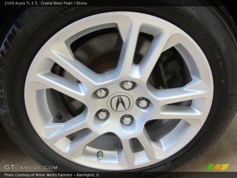 Crystal Black Pearl / Ebony 2009 Acura TL 3.5