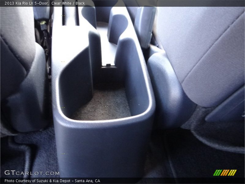 Clear White / Black 2013 Kia Rio LX 5-Door