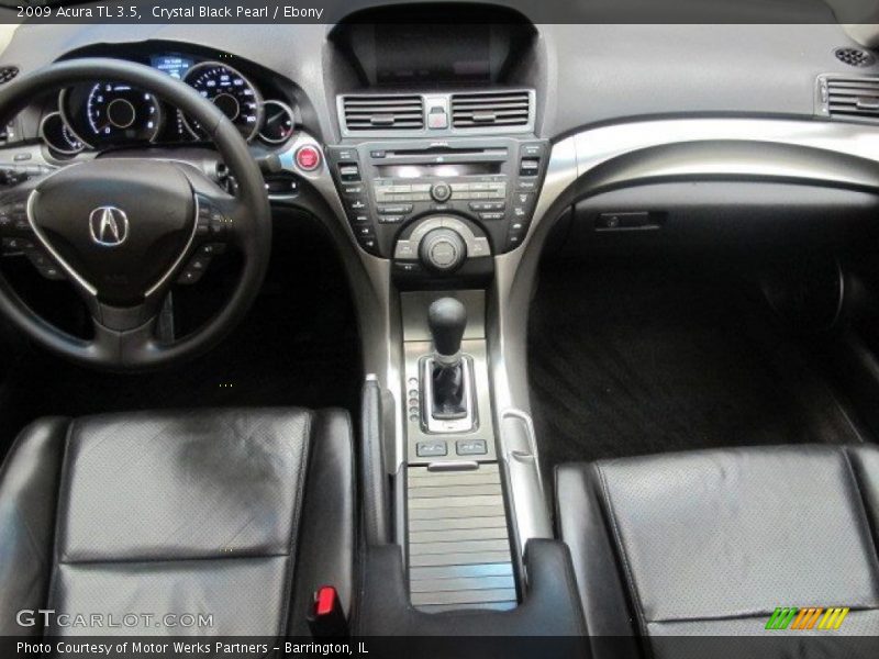 Crystal Black Pearl / Ebony 2009 Acura TL 3.5