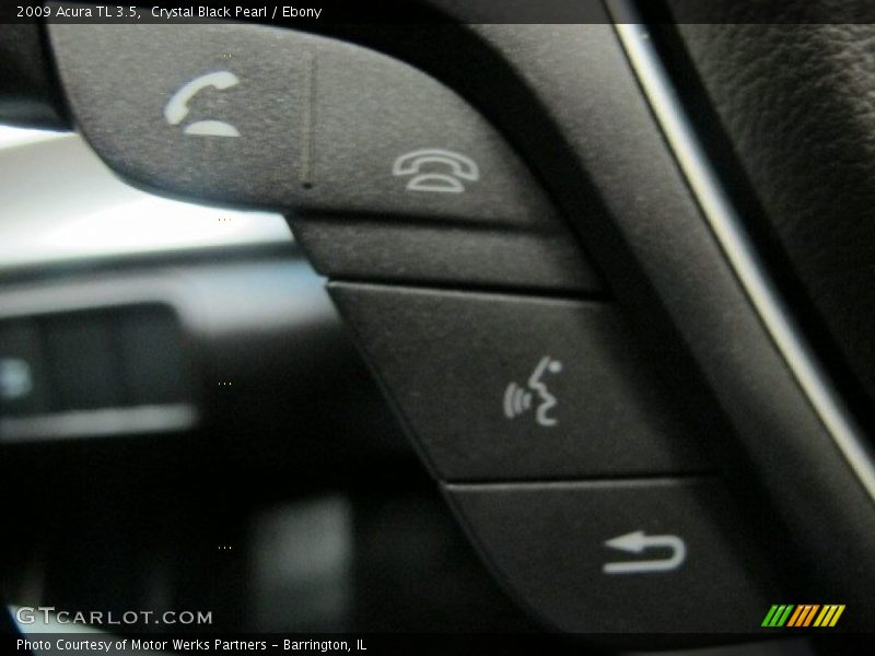 Crystal Black Pearl / Ebony 2009 Acura TL 3.5