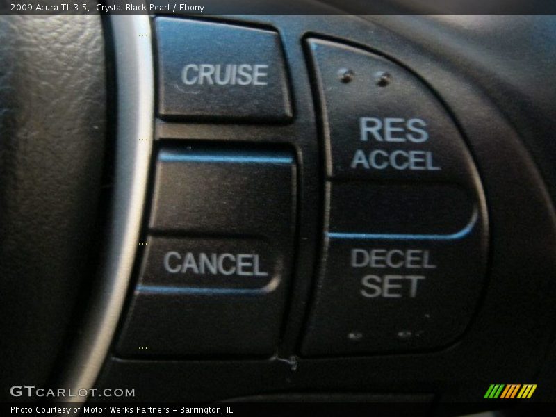 Crystal Black Pearl / Ebony 2009 Acura TL 3.5