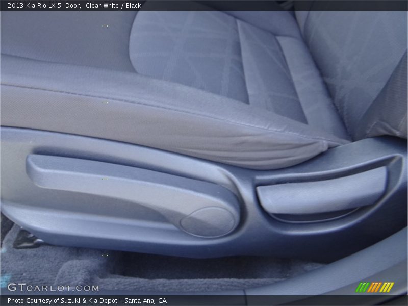 Clear White / Black 2013 Kia Rio LX 5-Door