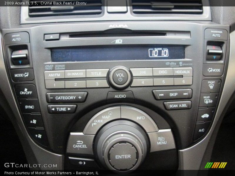 Crystal Black Pearl / Ebony 2009 Acura TL 3.5