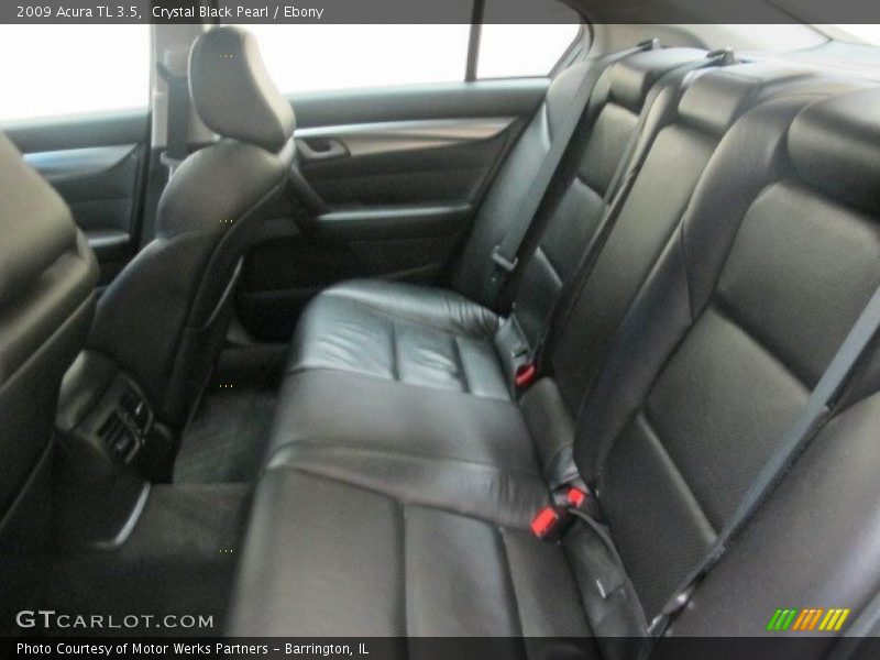 Crystal Black Pearl / Ebony 2009 Acura TL 3.5