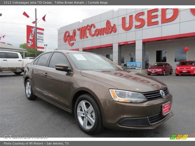 Toffee Brown Metallic / Cornsilk Beige 2013 Volkswagen Jetta TDI Sedan