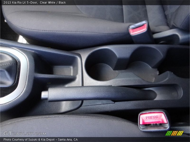 Clear White / Black 2013 Kia Rio LX 5-Door