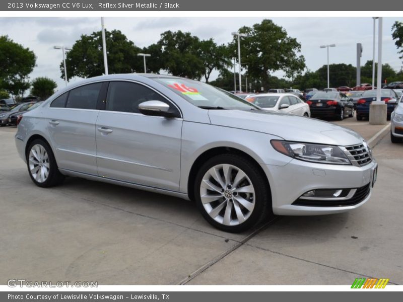 Reflex Silver Metallic / Black 2013 Volkswagen CC V6 Lux