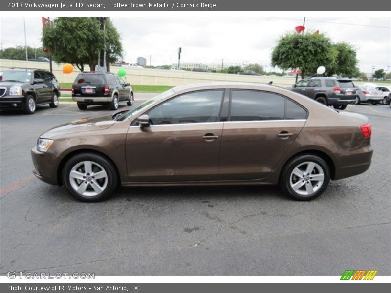 Toffee Brown Metallic / Cornsilk Beige 2013 Volkswagen Jetta TDI Sedan