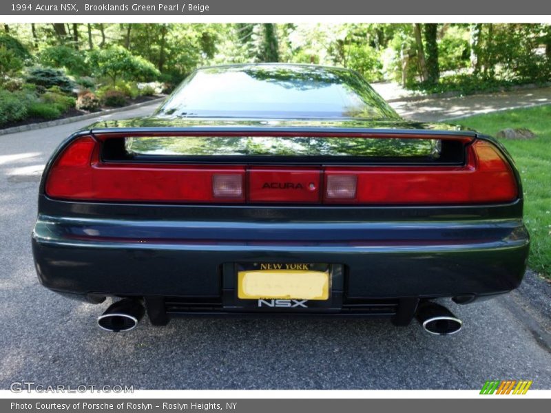 Brooklands Green Pearl / Beige 1994 Acura NSX