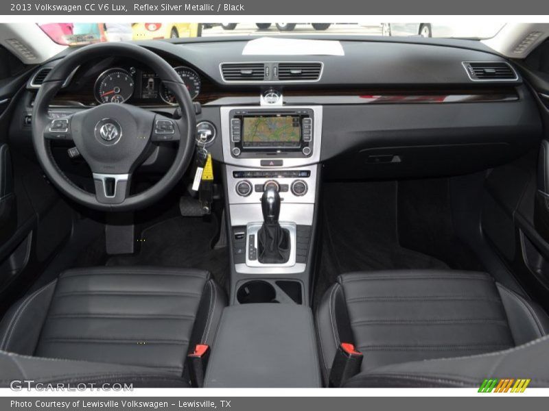 Reflex Silver Metallic / Black 2013 Volkswagen CC V6 Lux