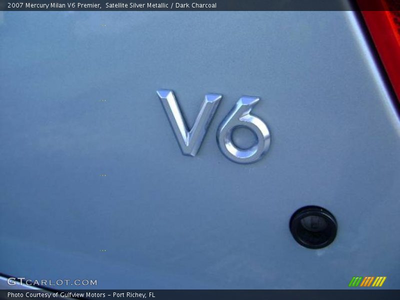 Satellite Silver Metallic / Dark Charcoal 2007 Mercury Milan V6 Premier