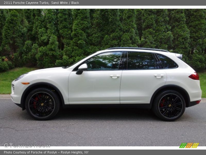 Sand White / Black 2011 Porsche Cayenne Turbo