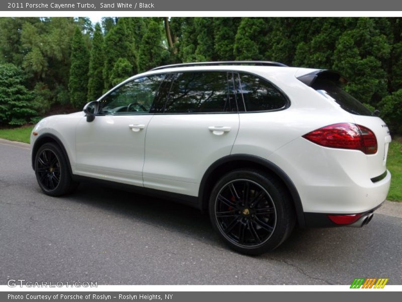 Sand White / Black 2011 Porsche Cayenne Turbo