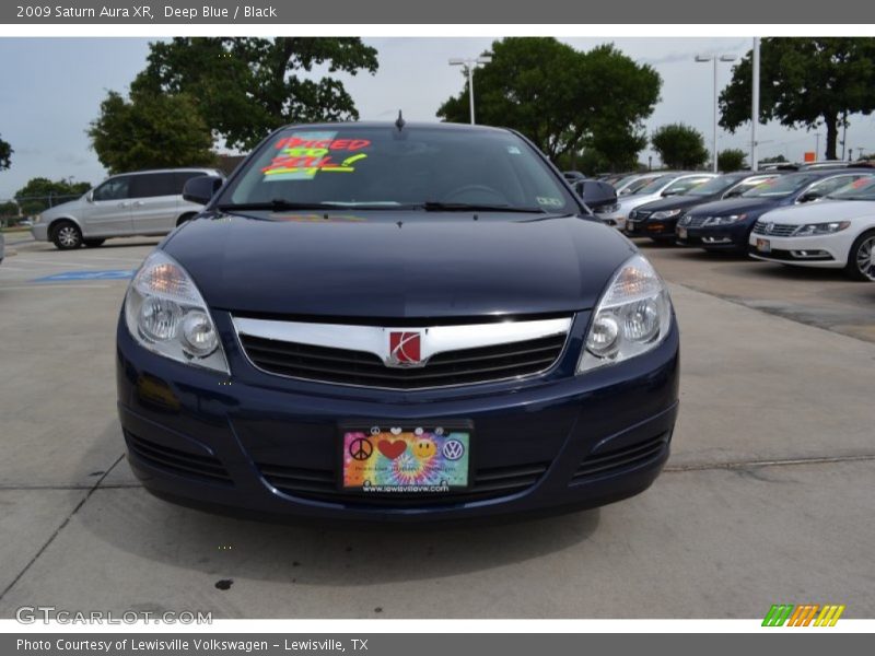 Deep Blue / Black 2009 Saturn Aura XR