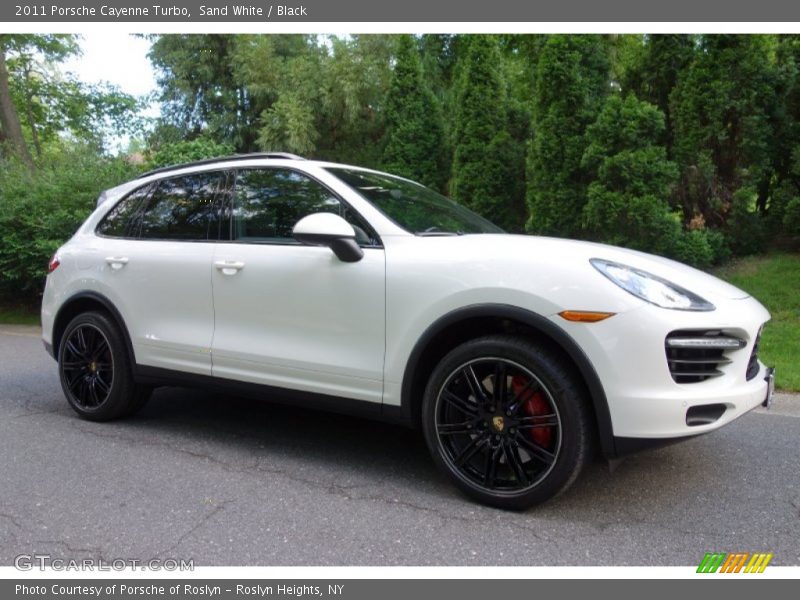 Sand White / Black 2011 Porsche Cayenne Turbo