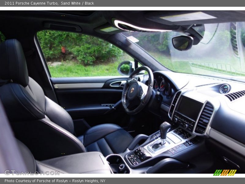 Sand White / Black 2011 Porsche Cayenne Turbo