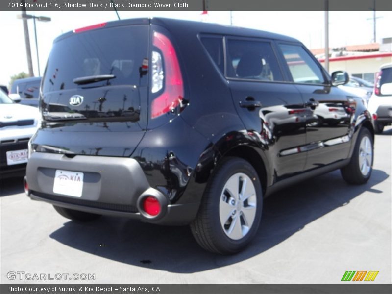 Shadow Black / Black Diamond Woven Cloth 2014 Kia Soul 1.6