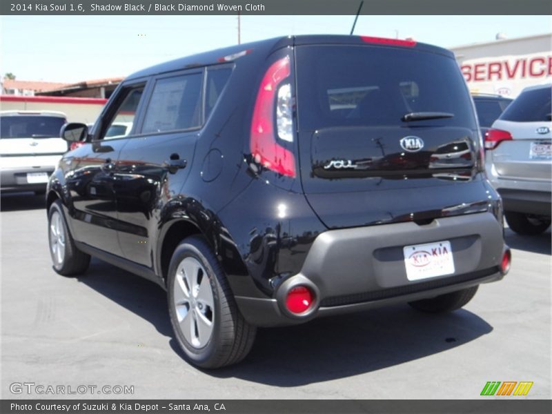 Shadow Black / Black Diamond Woven Cloth 2014 Kia Soul 1.6