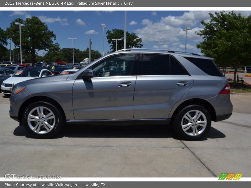 Palladium Silver Metallic / Grey 2013 Mercedes-Benz ML 350 4Matic