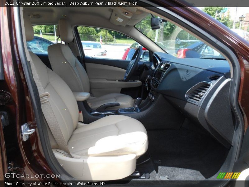 Deep Auburn Pearl / Black/Light Frost 2012 Chrysler 200 Limited Sedan