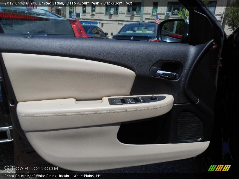 Deep Auburn Pearl / Black/Light Frost 2012 Chrysler 200 Limited Sedan