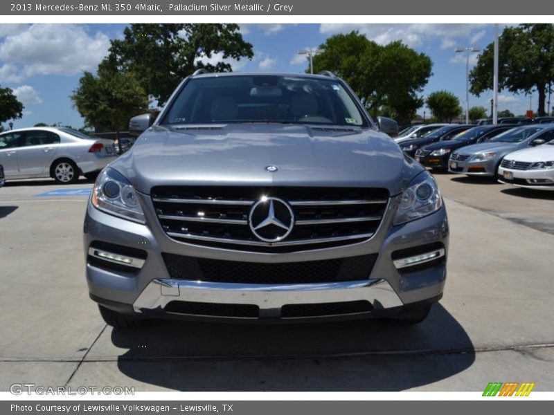 Palladium Silver Metallic / Grey 2013 Mercedes-Benz ML 350 4Matic