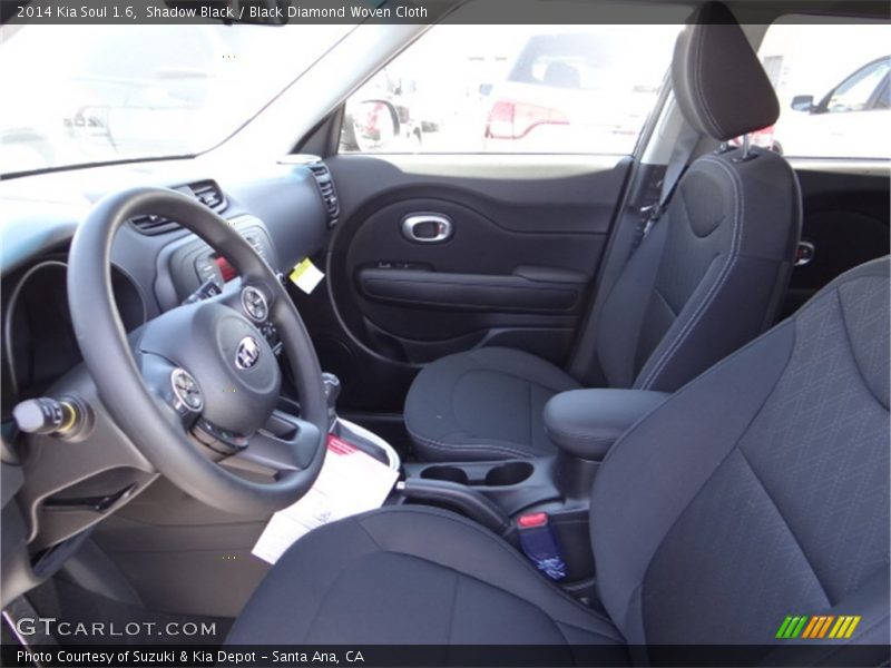 Shadow Black / Black Diamond Woven Cloth 2014 Kia Soul 1.6