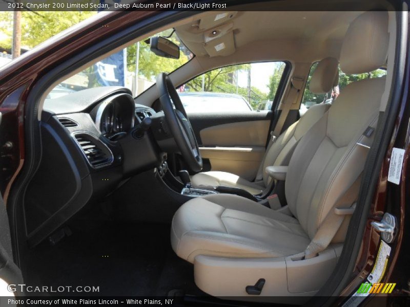 Deep Auburn Pearl / Black/Light Frost 2012 Chrysler 200 Limited Sedan