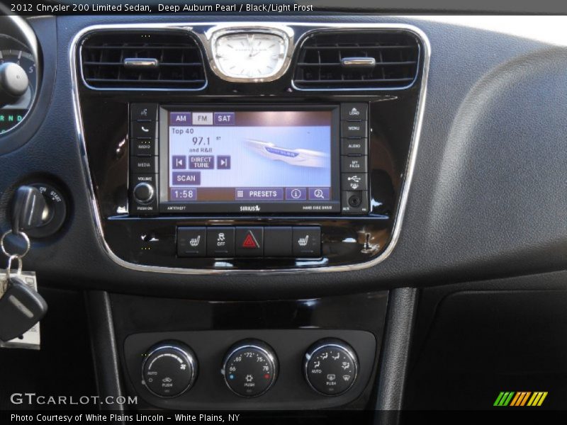 Deep Auburn Pearl / Black/Light Frost 2012 Chrysler 200 Limited Sedan