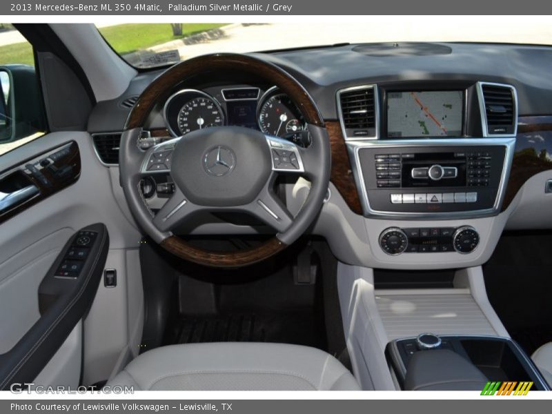 Palladium Silver Metallic / Grey 2013 Mercedes-Benz ML 350 4Matic