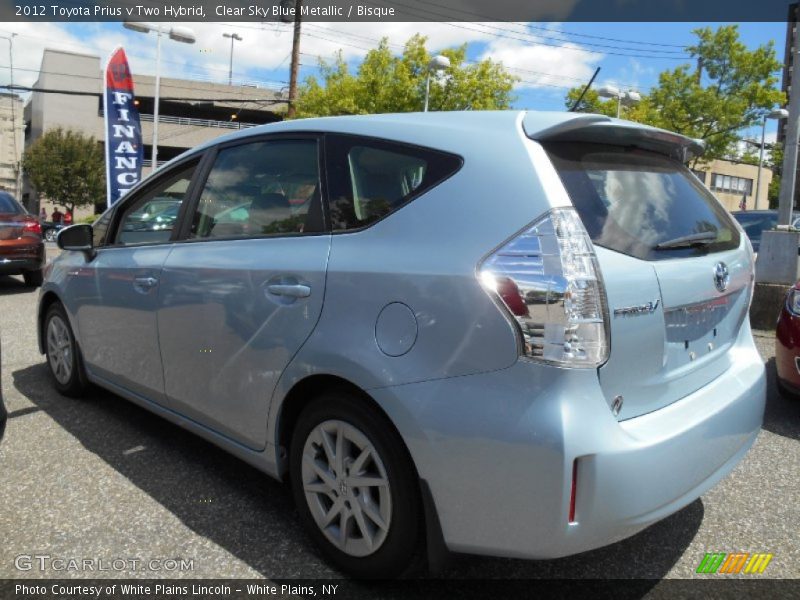 Clear Sky Blue Metallic / Bisque 2012 Toyota Prius v Two Hybrid