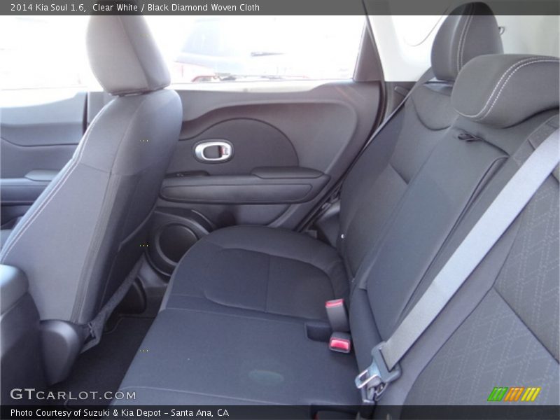 Clear White / Black Diamond Woven Cloth 2014 Kia Soul 1.6