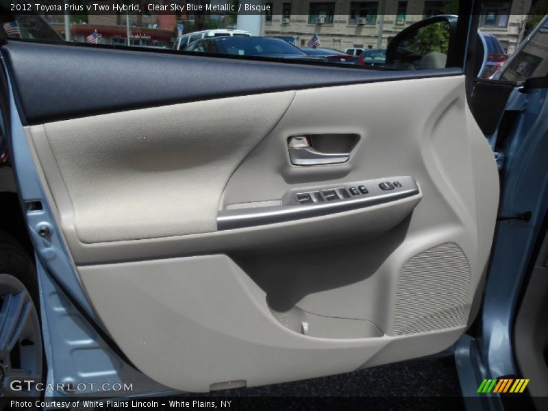 Clear Sky Blue Metallic / Bisque 2012 Toyota Prius v Two Hybrid