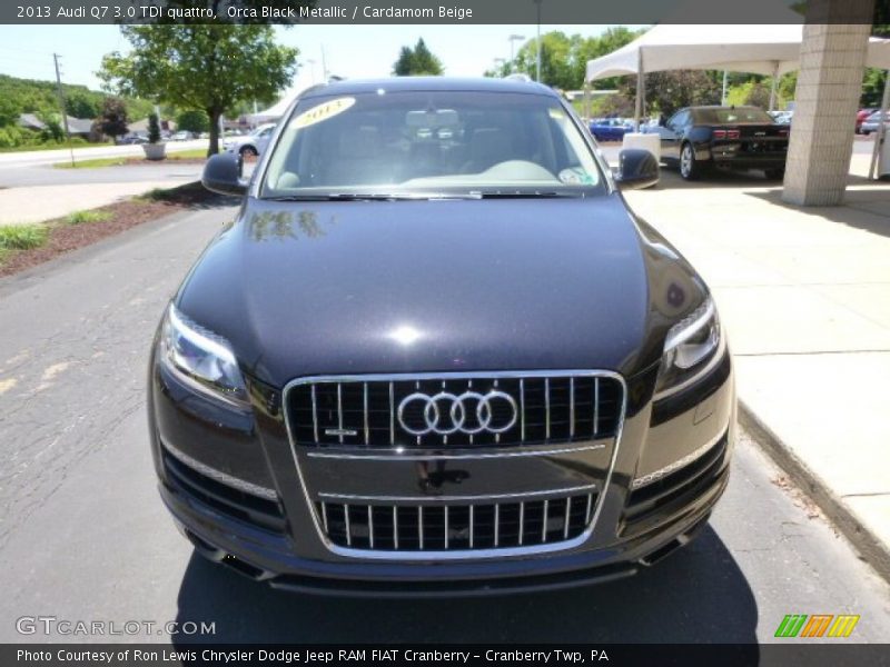 Orca Black Metallic / Cardamom Beige 2013 Audi Q7 3.0 TDI quattro