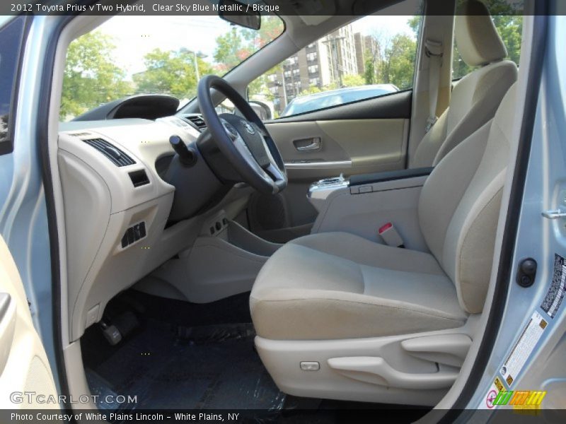 Clear Sky Blue Metallic / Bisque 2012 Toyota Prius v Two Hybrid