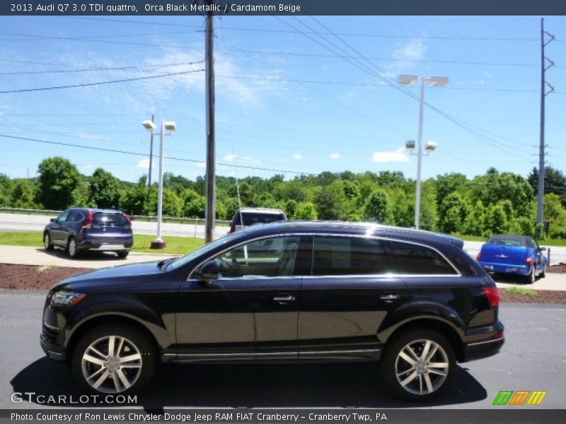 Orca Black Metallic / Cardamom Beige 2013 Audi Q7 3.0 TDI quattro