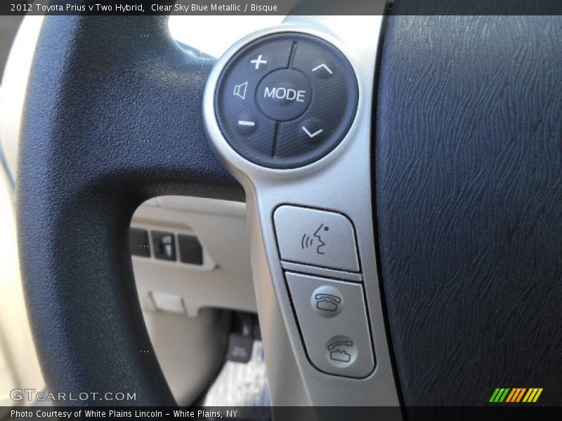 Clear Sky Blue Metallic / Bisque 2012 Toyota Prius v Two Hybrid