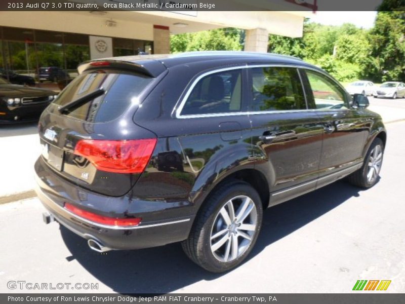Orca Black Metallic / Cardamom Beige 2013 Audi Q7 3.0 TDI quattro
