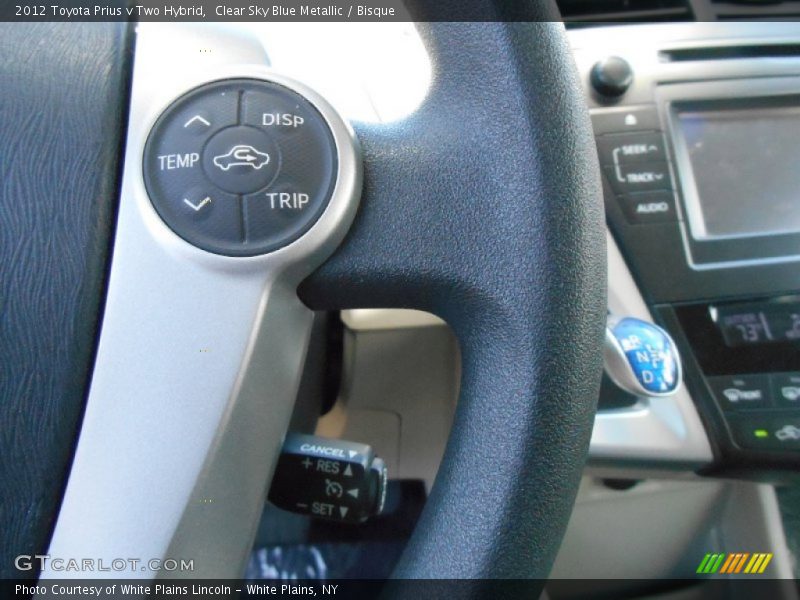Clear Sky Blue Metallic / Bisque 2012 Toyota Prius v Two Hybrid