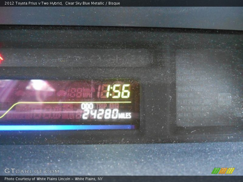 Clear Sky Blue Metallic / Bisque 2012 Toyota Prius v Two Hybrid